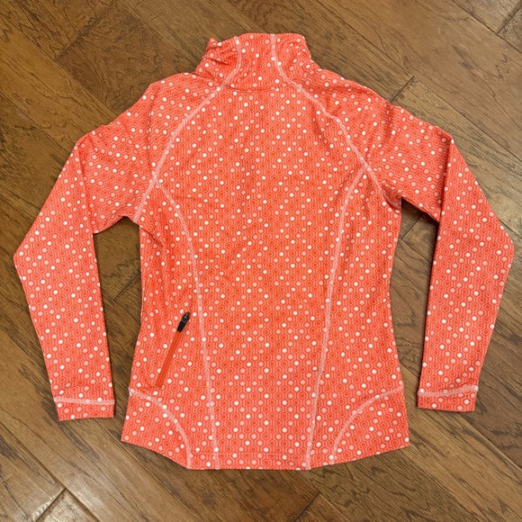 Masters Women Magnolia Lane Coral Patterned Golf Quarter-Zip Pullover UPF 50+ M - Picture 3 of 7
